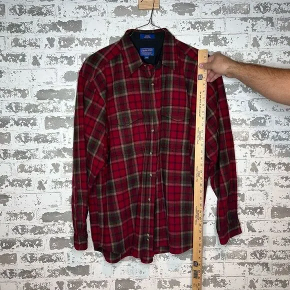 Vintage Pendleton 100 % virgin wool long sleeve button down - Picture 5 of 5